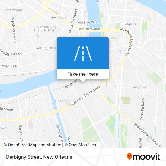 Mapa de Derbigny Street