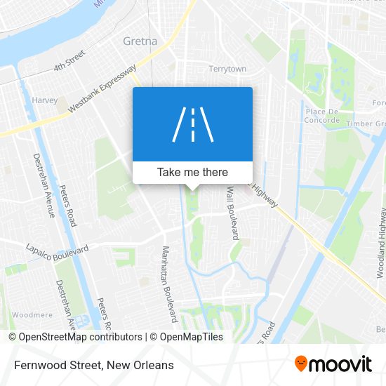 Fernwood Street map