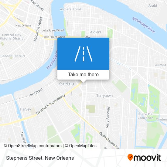 Stephens Street map