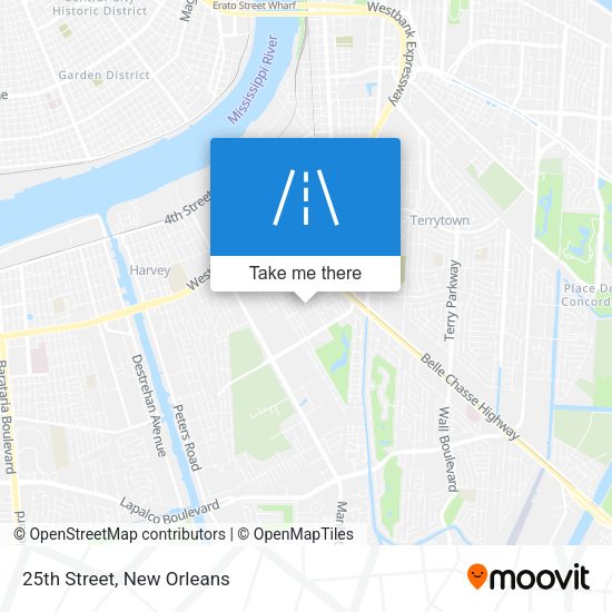 Mapa de 25th Street