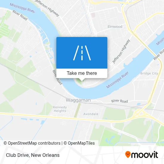 Club Drive map