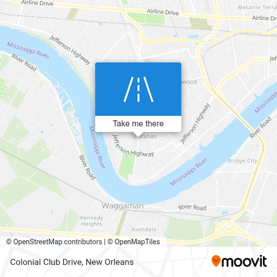 Colonial Club Drive map