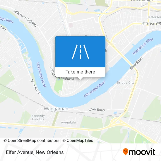Mapa de Elfer Avenue