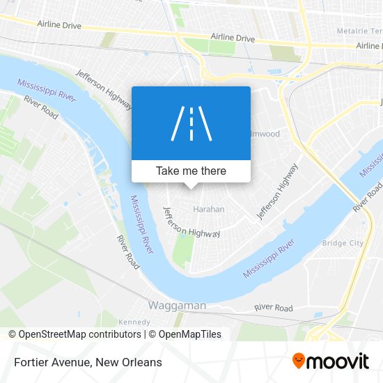 Mapa de Fortier Avenue