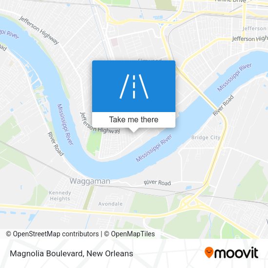 Mapa de Magnolia Boulevard