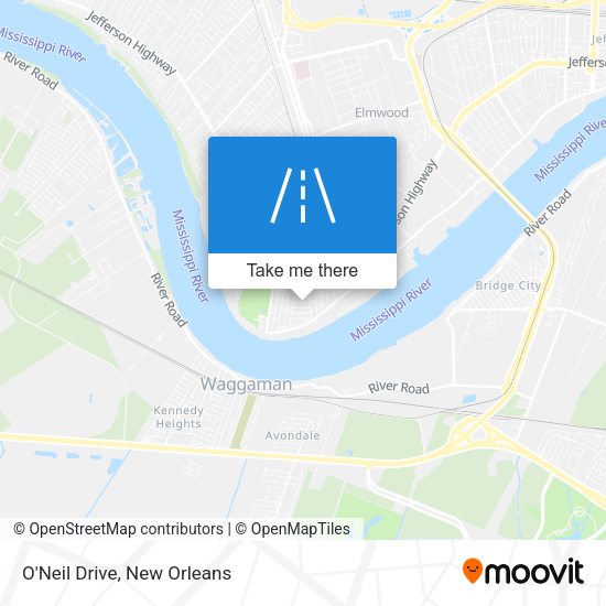 Mapa de O'Neil Drive