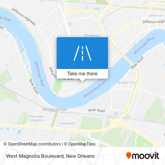 Mapa de West Magnolia Boulevard