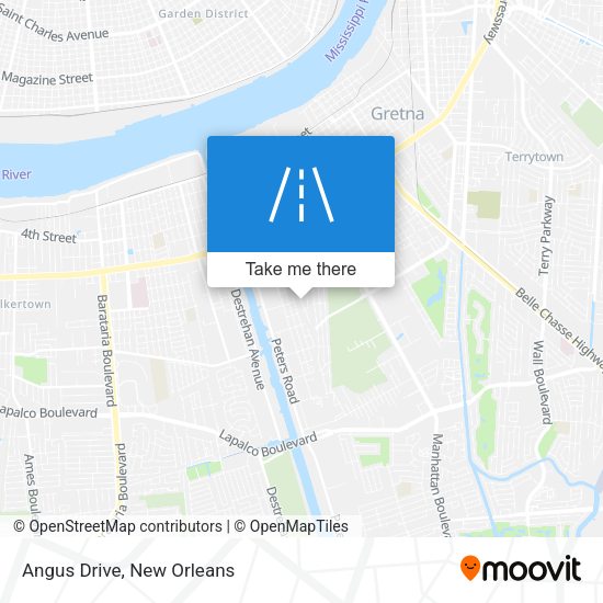 Mapa de Angus Drive