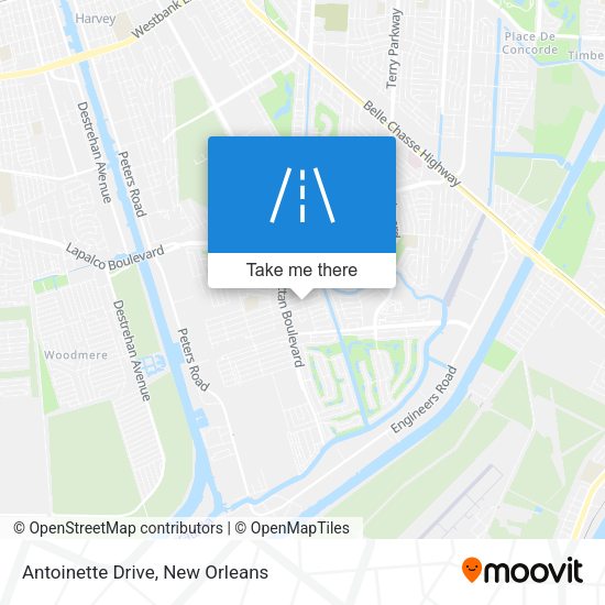 Antoinette Drive map