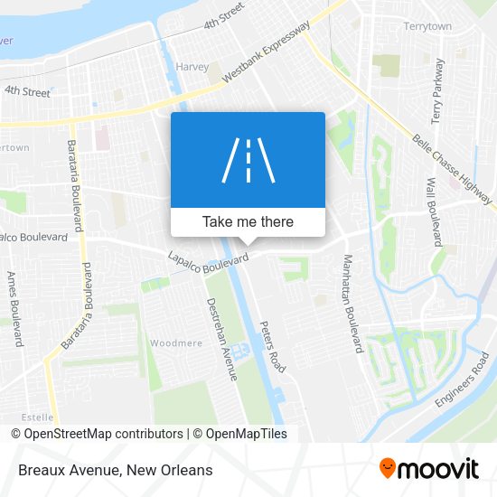 Mapa de Breaux Avenue