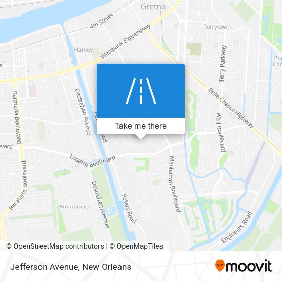 Jefferson Avenue map