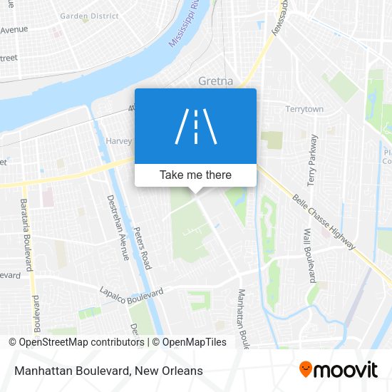 Manhattan Boulevard map