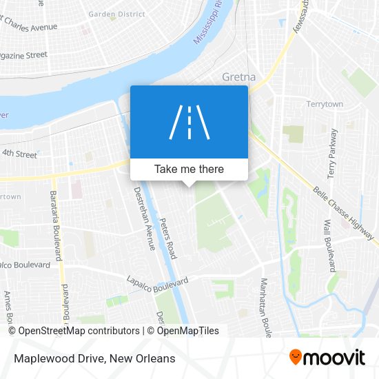 Maplewood Drive map