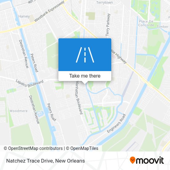Natchez Trace Drive map