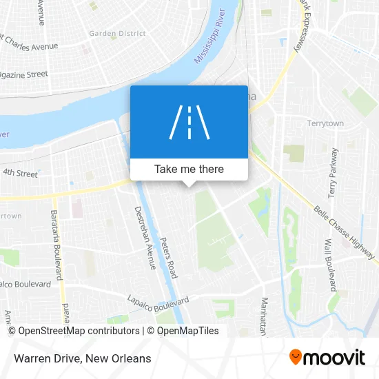 Warren Drive map