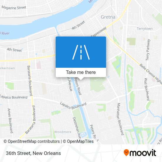 Mapa de 36th Street