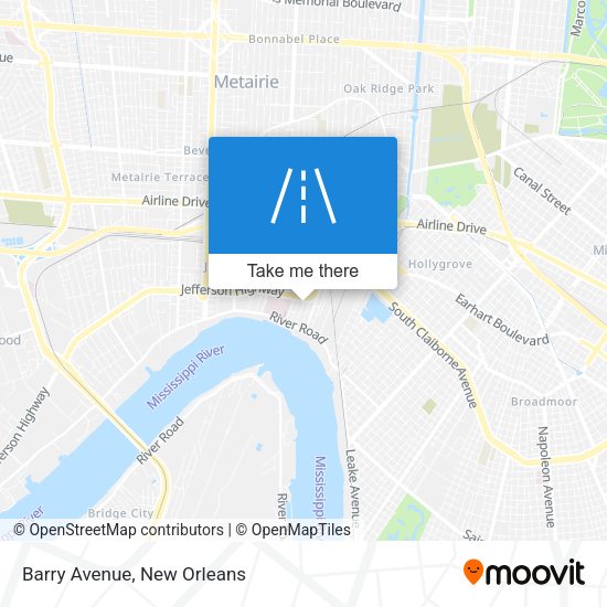 Barry Avenue map