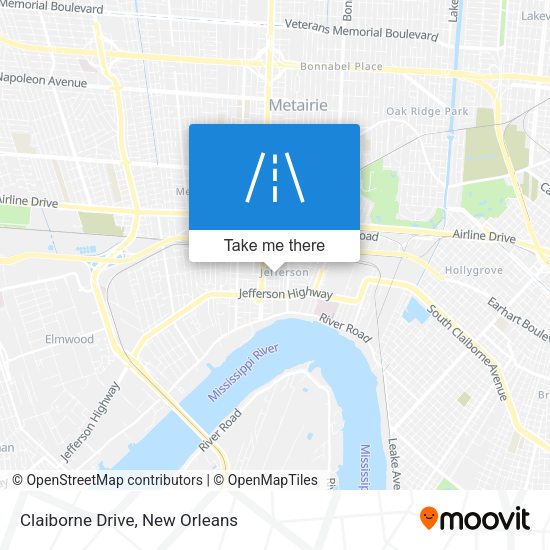 Mapa de Claiborne Drive