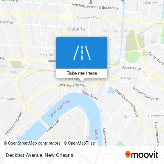 Mapa de Deckbar Avenue