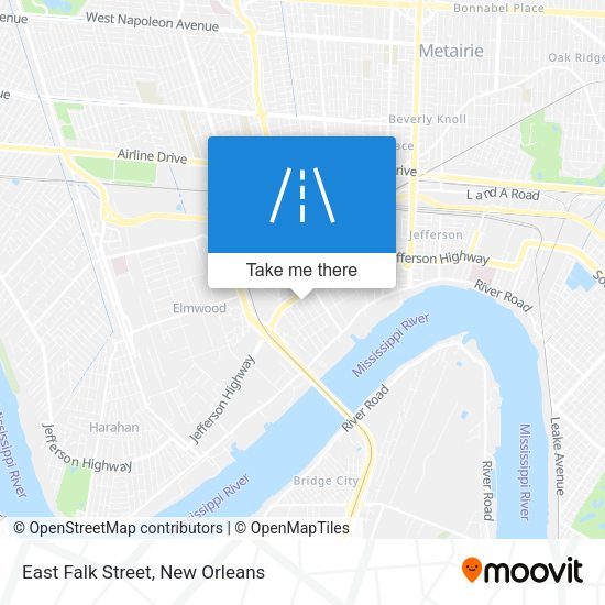 Mapa de East Falk Street