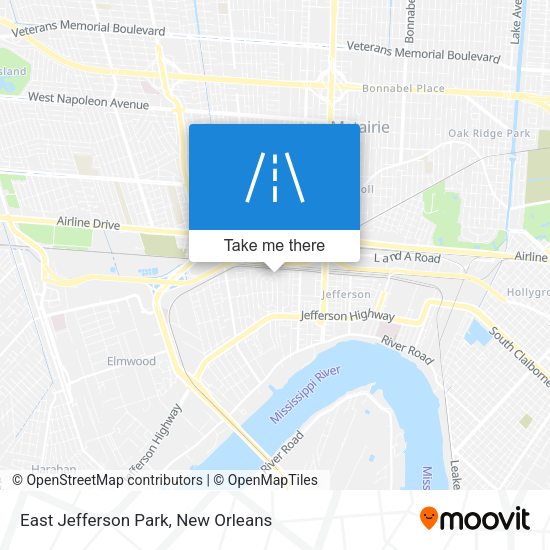 East Jefferson Park map