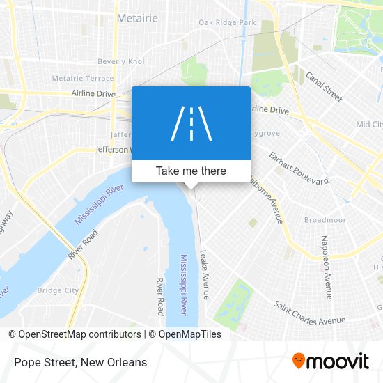 Mapa de Pope Street