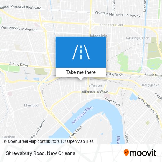 Mapa de Shrewsbury Road