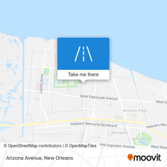 Mapa de Arizona Avenue