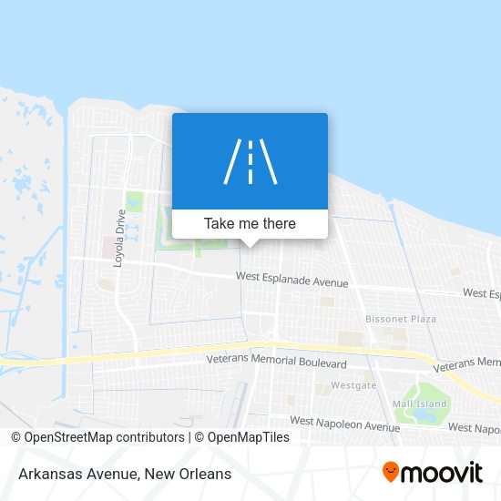 Arkansas Avenue map