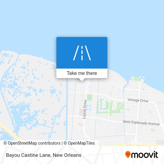 Bayou Castine Lane map