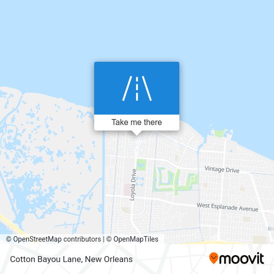 Cotton Bayou Lane map