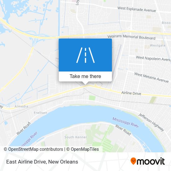 Mapa de East Airline Drive
