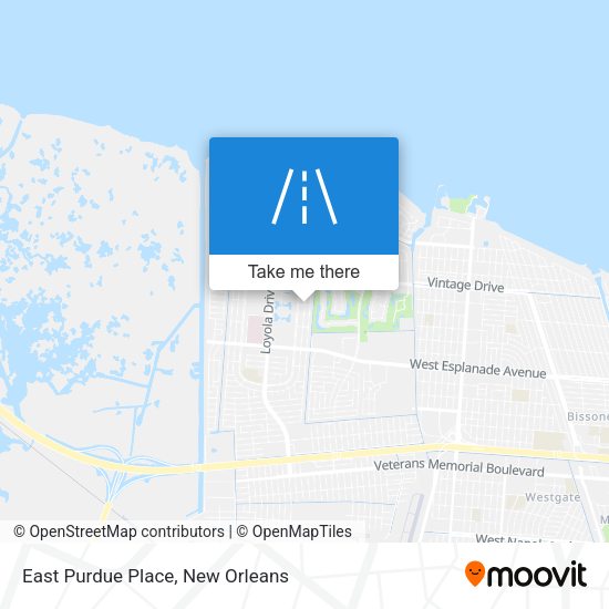 East Purdue Place map