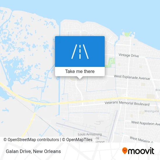 Galan Drive map