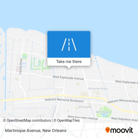 Martinique Avenue map