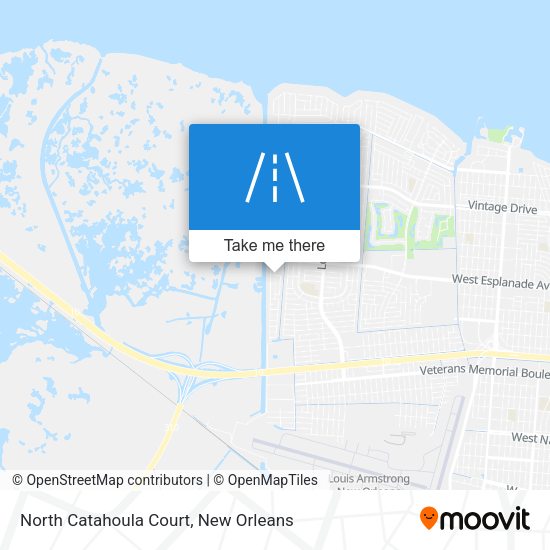 North Catahoula Court map