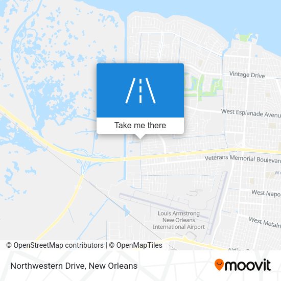 Mapa de Northwestern Drive