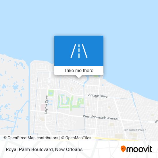 Royal Palm Boulevard map