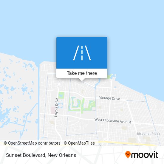 Sunset Boulevard map