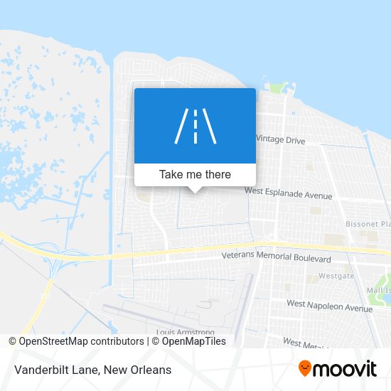 Mapa de Vanderbilt Lane