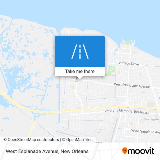 West Esplanade Avenue map