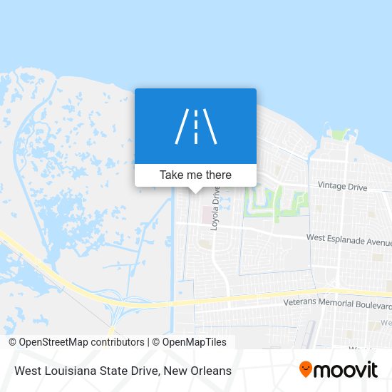 Mapa de West Louisiana State Drive