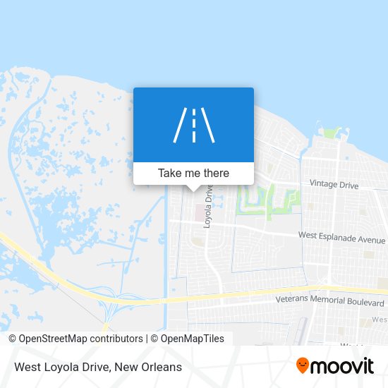West Loyola Drive map