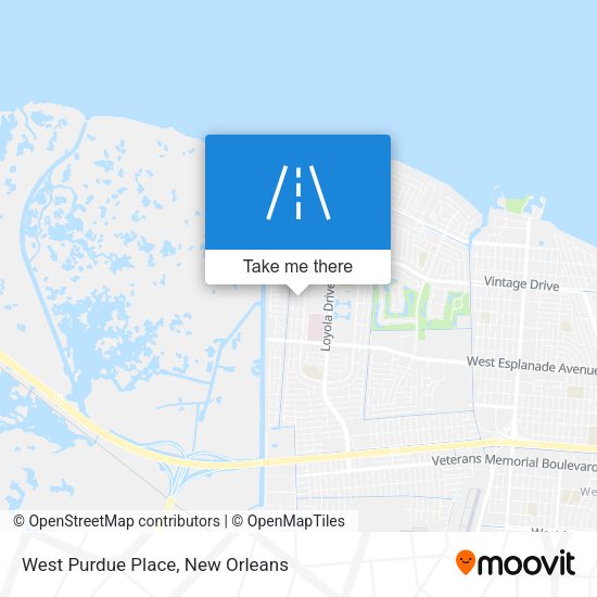 Mapa de West Purdue Place