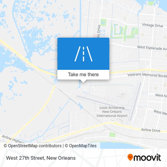 Mapa de West 27th Street