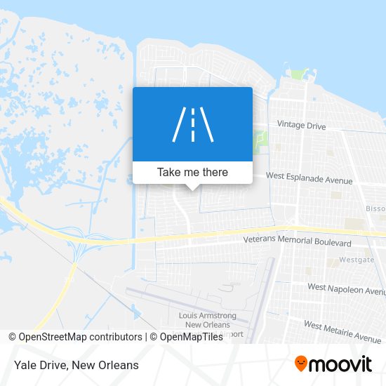 Yale Drive map