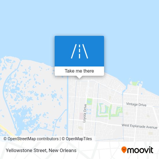 Yellowstone Street map