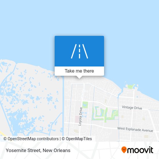 Mapa de Yosemite Street