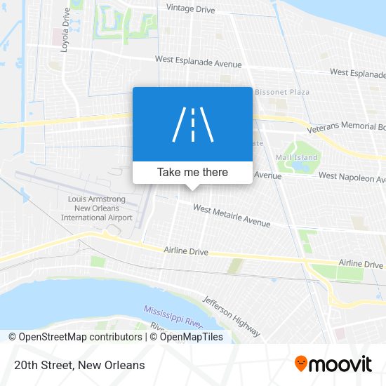 Mapa de 20th Street