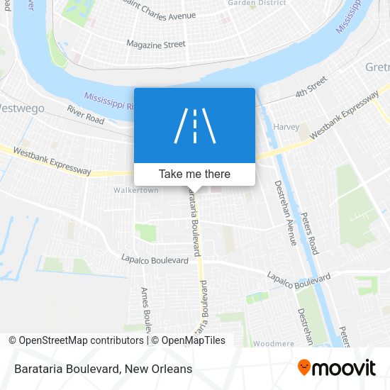 Barataria Boulevard map